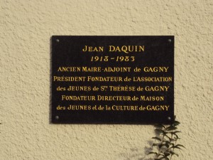 Plaque Jean Daquin